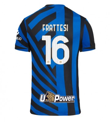 Inter Milan Davide Frattesi #16 Primera Equipación 2024-25 Manga Corta